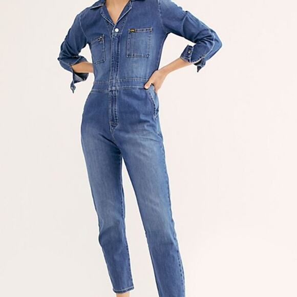 Free People x Lee Union Vintage Overalls Medium NEW